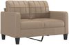 vidaXL 2-tlg. Sofagarnitur mit Kissen Cappuccino-Braun Kunstleder 3201362 Bild 3