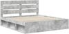 vidaXL Bettrahmen mit Kopfteil Beton 180 x 200 cm Massives Kiefernholz 3411715 Bild 4