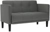 vidaXL Zweisitzer-Sofa Dunkelgrau 111 cm Stoff 4100561 Bild 2