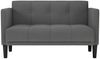 vidaXL Zweisitzer-Sofa Dunkelgrau 111 cm Stoff 4100561 Bild 3