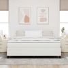 vidaXL Boxspringbett Creme und Weiß 180 x 200 cm Cordstoff 3337479 Bild 4