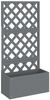 vidaXL Blumenkasten mit Rankgitter Grau 65x33x135 cm WPC 362577 Bild 2