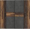 FORTE Kalixtus Kleiderschrank, Holzwerkstoff, Braun/Grau, 200,1 x 190,5 x 61,6 cm Bild 2