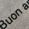 Carpetia Teppich Küchenläufer in grau mit Gelrücken und schwarzem & gelbem Schriftzug, rechteckig, Höhe: 5 mm Bild 3