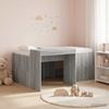 vidaXL Hochbett mit Schreibtisch für Kinder Grau Sonoma Holzwerkstoff 3422672 Bild 1