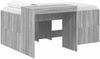 vidaXL Hochbett mit Schreibtisch für Kinder Grau Sonoma Holzwerkstoff 3422672 Bild 2