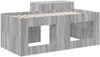 vidaXL Hochbett mit Schreibtisch für Kinder Grau Sonoma Holzwerkstoff 3422672 Bild 5
