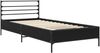 vidaXL Bettrahmen Schwarze Eiche 80 x 200 cm Holzwerkstoff 8009117 Bild 2