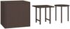 vidaXL Beistelltische 3 Stk. Braun Poly Rattan 319387 Bild 2