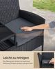 SONGMICS Gartenmöbel, Balkonmöbel aus PE-Polyrattan, mit Tisch, Sofa, Terrassenmöbel, Outdoor, mit Kissen, für Terrasse, Garten, Balkon, schwarz-grau Bild 3