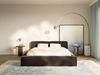 Selsey 'Tilves Slim'Polsterbett 140x200 mit Bettkasten und Lattenrost, Velours, braun Bild 2