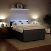 vidaXL Boxspringbett mit Matratze Dunkelgrau 140x190 cm Samt 3290035 Bild 4