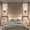 ZMH Wandleuchte Innen Wandlampe Schlafzimmer - Leselampe Bett E27 Bettlampe Wohnzimmer Modern Schlafzimmerlampe Stoffschirm Schwenkbar Nachttischlampe Wand für Flur Hotel Bild 3