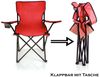 BigDean Campingstuhl 2x Faltstuhl Campingstuhl Anglerstuhl Getränkehalter Klappstuhl (Set, 2 St), Flexibel, Praktisch, Robust, Leicht, Tragbar Bild 3