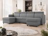 Ecksofa Brulpin U mit Verstellbare Kopfstütze, Schlaffunktion und Bettkasten (Farbe: Enjoy New 21) Bild 2
