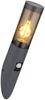 2x Wandleuchte, Fackel Design, anthrazit rauch, H 41 cm Bild 5