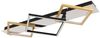 LED Deckenleuchte, Metall, verchromt, goldfarben, L 78 cm Bild 4