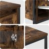 vidaXL Badezimmermöbel-Set mit Tür 2 pcs Geräucherte Eiche und Schwarz 3328376 Bild 3