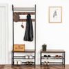 Hoobro GARDEROBENSTÄNDER BRAUN Schuhaufbewahrung (H 182 x T 70 x B 12.6 cm) Bild 4