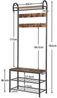 Hoobro GARDEROBENSTÄNDER BRAUN Schuhaufbewahrung (H 182 x T 70 x B 12.6 cm) Bild 2