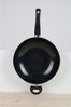 Wokpfanne PALERMO 32 cm schwarz aus Aluminium mit Keramik-Antihaftbeschichtung – für alle Herdarten inklusive Induktion, langlebig und wärmeleitend Bild 2