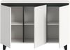 Home affaire Sideboard TOMA, Breite: 120 cm, mit Metall-Kufen-Fuß, 3 Türen, 3 Einlegeböden, Anrichte, Kommode, Schrank, Board, Higboard Bild 4