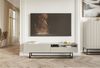 Selsey 'Veldio' TV-Lowboard mit offenem Fach, greige mit schwarzem Metallgestell, ca. 46 x 175 x 32 cm Bild 2
