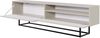 Selsey 'Veldio' TV-Lowboard mit offenem Fach, greige mit schwarzem Metallgestell, ca. 46 x 175 x 32 cm Bild 4
