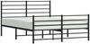vidaXL Bettgestell mit Kopf- und Fußteil Metall Schwarz 140x190 cm 352337 Bild 5