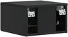 vidaXL Wandmontierter Beistelltisch Schwarz 34,5 x 33 x 20 cm 898767 Bild 5