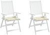 vidaXL Gartenstuhl-Kissen 2 Stk. Creme 50x50x4 cm Oxford-Gewebe 47599 Bild 4