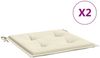 vidaXL Gartenstuhl-Kissen 2 Stk. Creme 50x50x4 cm Oxford-Gewebe 47599 Bild 2