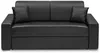 Vente-unique - EMIR Sofa Kunstleder Schwarz - B 223 cm94 cm x H 97 cm x L 204 cm Bild 5