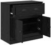 Highboard, BuffetSchrank, Büroschrank Schwarz Eichen-Optik 70 x 35,5 x 67,5 cm Bild 5