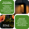Star Solar LED Wandlaterne „Vici“ - mit Bewegungs- und Dämmerungssensor - 300 Lumen Lichtimpuls & sanftes Dauerlicht - Warmweiß - Für den Außenbereich - 20 cm Höhe - Schwarz Bild 3