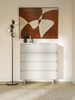 Selsey 'Wuwu' Kommode mit 4 Schubladen, greige, ca. 112 x 101 x 35 cm Bild 3