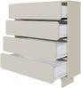 Selsey 'Wuwu' Kommode mit 4 Schubladen, greige, ca. 112 x 101 x 35 cm Bild 4