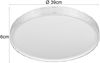LED Deckenleuchte VARDA mit Fernbedienung Metall Weiß, Ø 39cm Bild 3