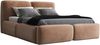 Polsterbett OLKE 160x200 ohne Matratze mit Bettkasten und Lattenrost. Farbe: Tabak 3 Bild 4
