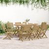 vidaXL Gartenstühle 6 Stk. Klappbar 54,5x61,5x86,5cm Massivholz Akazie 3214226 Bild 3