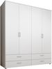 Kleiderschrank >Spazio< in Weiß - 183,1x198,6x48cm (BxHxT) Bild 5