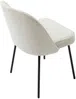 Vente-unique - ALPALI Stuhl SamtStoff Beige - B 57,5 cm x H 83,5 cm x L 50 cm Bild 5