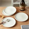 JIWOO Speiseteller 4er Ø21,8cm, Frühstücksteller Pastateller Teller Brotteller Plate, (32 St), Hochwertiges Tellerset Weiß Mikrowellenofen Spülmaschine Ø 21,8cm Bild 4