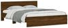 vidaXL Bettgestell mit Kopfteil Braun Eiche-Optik 150x200 cm 3207482 Bild 3