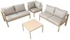 SVITA Gartenlounge-Set MISSOURI, (Set, Modulares Ecksofa mit Tisch), 4-ttg. Outdoor Sofa, Beige / Natur Bild 4