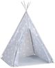 Kinder Tipi-Zelt mit Tasche Polyester Grau 115 x 115 x 160 cm Bild 3