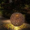 LED Solarleuchte, Dekorgeflecht-Kugel, Höhe 54 cm Bild 3