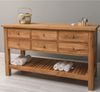 Casa Padrino Landhausstil Kommode mit 6 Schubladen Braun 156 cm - Landhausstil Möbel Bild 2