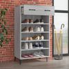 vidaXL Schuhschrank Grau Sonoma 60x35x105 cm Holzwerkstoff 817559 Bild 3