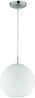 Pendelleuchte aus Glas und Nickel mit 250mm Durchmesser MOON Bild 2